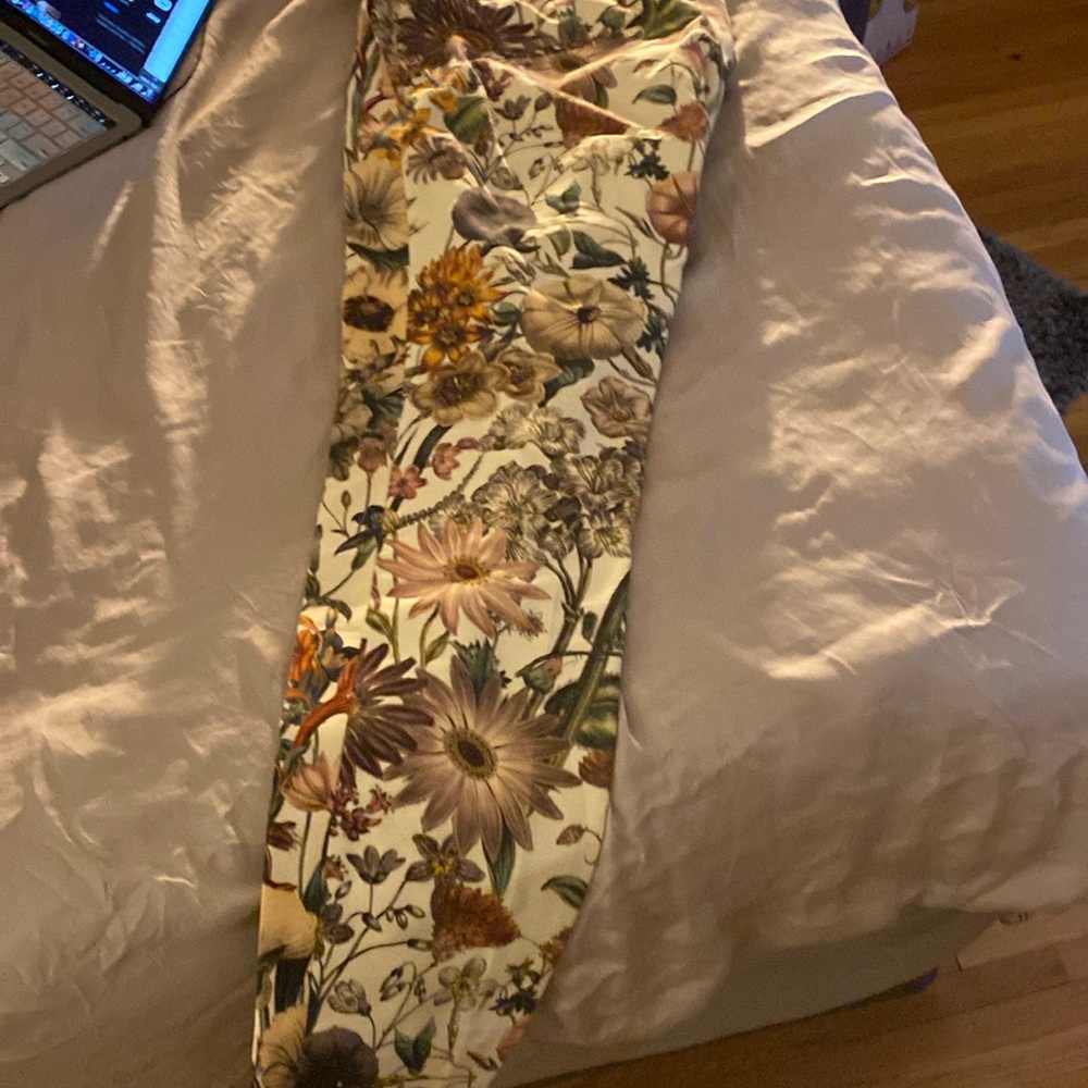 Beautiful multi colored flowered pants.